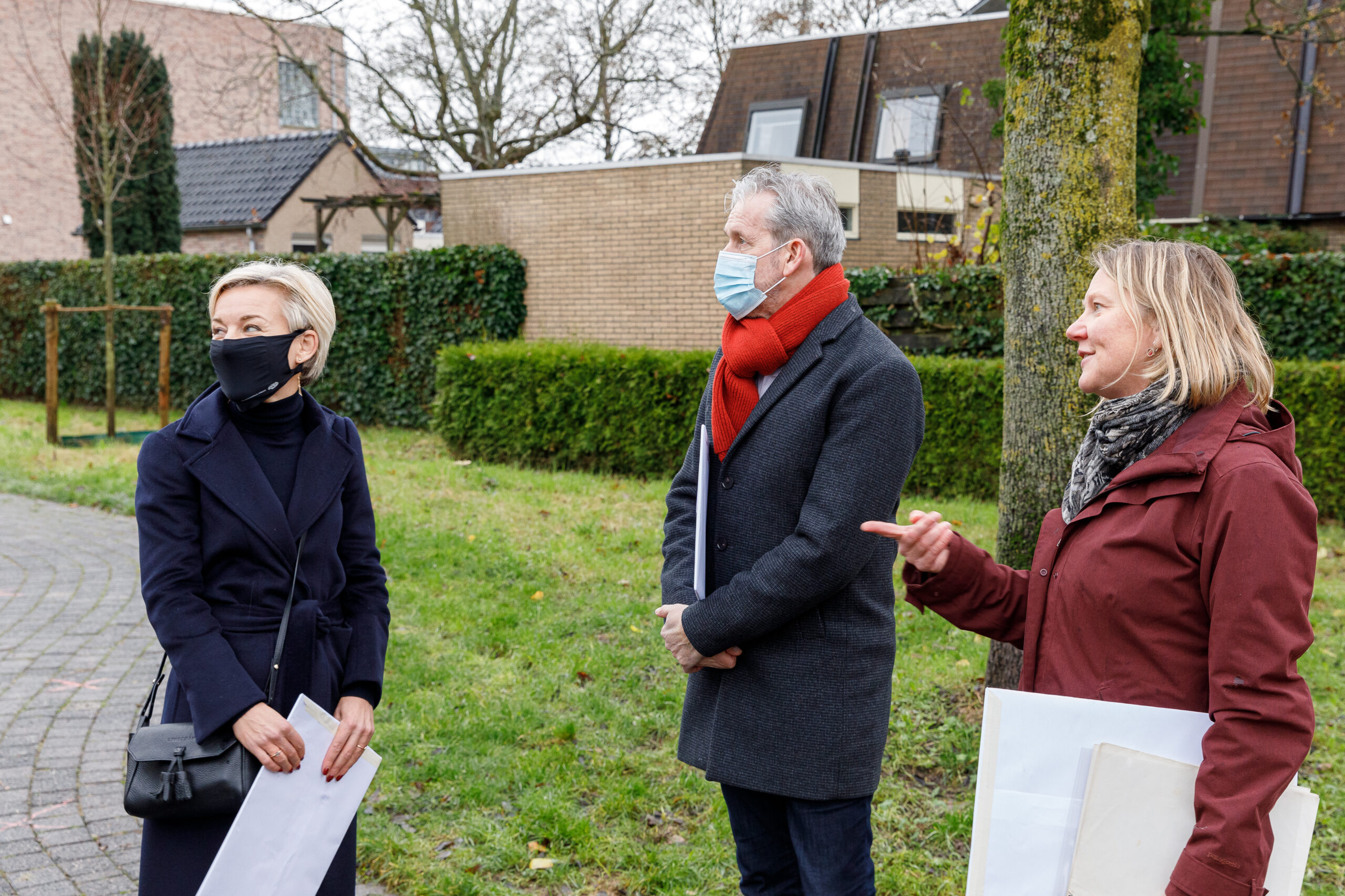 Bijeenkomst onthulling logo aan de archiefbewaarplaats - Foto W. Leeman, 2021