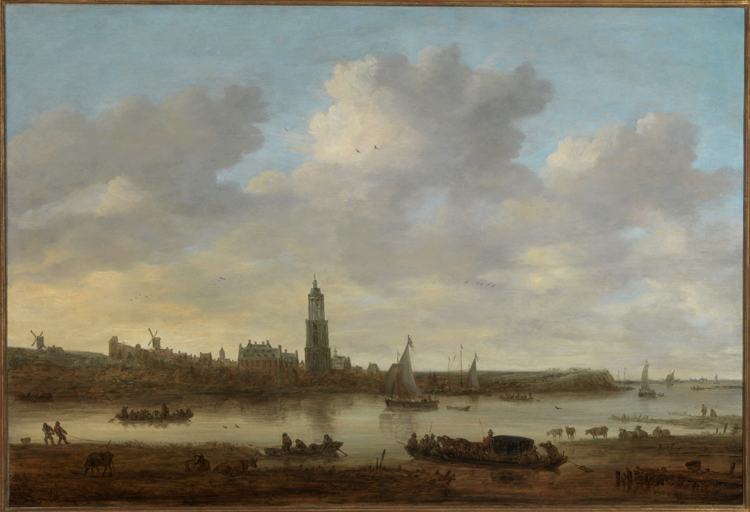 Jan van Goyen Gezicht op Rhenen vanuit het zuidwesten 1649 | Foto Tom Haartsen Ouderkerk aan de Amstel