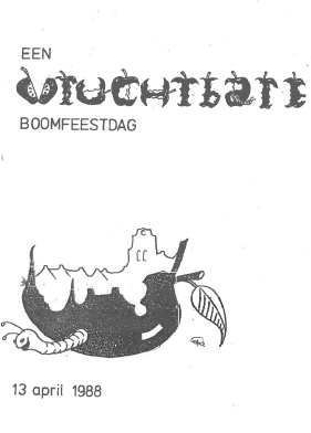 Voorblad programma Boomfeestdag 1988, archieftoegang 003, inv.nr. 3525