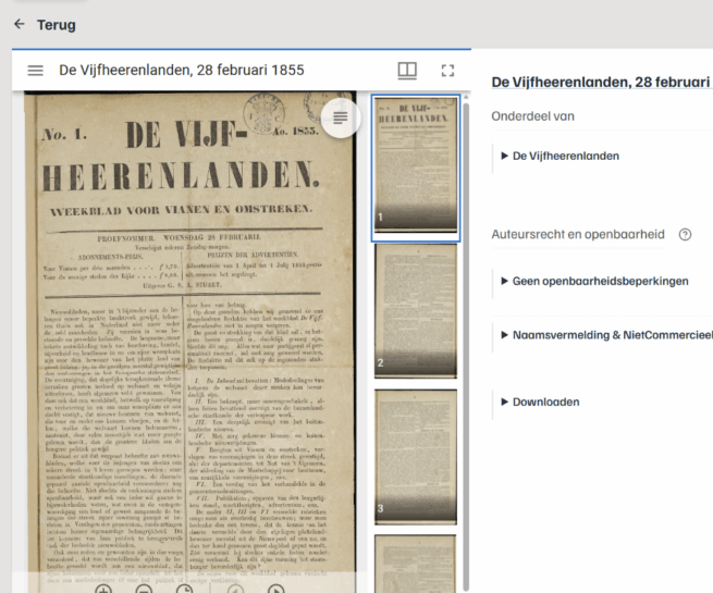 Thumbnail van het nieuwsbericht over de nieuwe zoekomgeving van de kranten